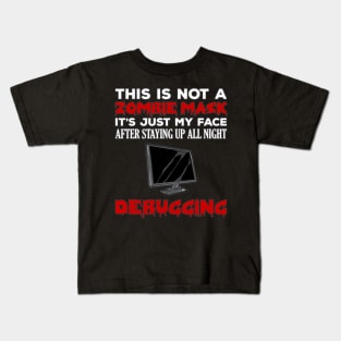 Zombie Software Developer Debugging Halloween Gift Kids T-Shirt